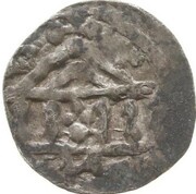 Denier - Henry II Aachen mint, Holy Roman Empire, 1014-1024 reverse image