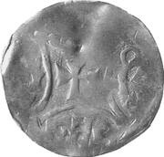 Denier - Henry II Liège mint, Holy Roman Empire, 1014-1024 reverse image