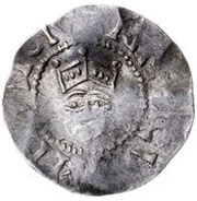 Denier - Henry II Tiel mint; cross obverse image