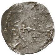 Denier - Henry II as emperor; Dortmund mint, Holy Roman Empire, 1014-1024 reverse image