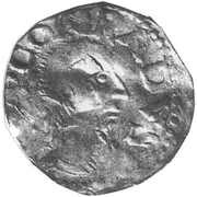 Denier - Conrad II Huy mint; Saint Domitian obverse image