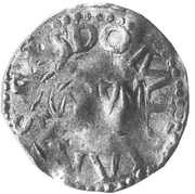 Denier - Conrad II Huy mint; Saint Domitian, Holy Roman Empire, 1024-1039 reverse image