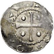 Denier - Conrad II Deventer mint, Holy Roman Empire, 1027-1039 reverse image