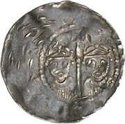 Denier - Conrad II and Henry III Speyer mint; Mary obverse image