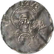 Denier - Conrad II and Henry III Speyer mint; Mary, Holy Roman Empire, 1038-1039 reverse image