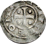 Denier - Henry III Minden mint; bust facing left, Holy Roman Empire, 1039-1046 reverse image