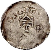 Denier - Henry III Worms mint; scepter and orb obverse image