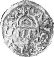 Denier - Henry III Augsburg mint, Holy Roman Empire, 1039-1056 reverse image