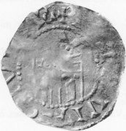 Denier - Henry III Passau mint, Holy Roman Empire, 1039-1056 reverse image