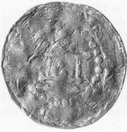 Denier - Henry III Salzburg mint, Holy Roman Empire, 1039-1056 reverse image