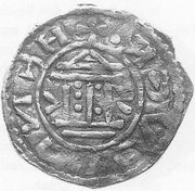 Denier - Henry III Nuremberg mint, Holy Roman Empire, 1039-1056 reverse image
