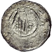 Denier - Henry III Esslingen mint, Holy Roman Empire, 1039-1056 reverse image