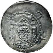 Denier - Henry III Erfurt mint, Holy Roman Empire, 1046-1056 reverse image