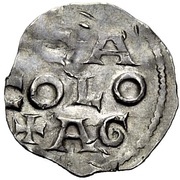 Denier - Henry III Remagen mint; one bust, Holy Roman Empire, 1046-1056 reverse image