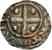 Denier - Henry IV Dortmund mint; facing bust, Holy Roman Empire, 1056-1084 reverse image