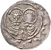 Denier - Henry IV Goslar mint; A, Holy Roman Empire, 1056-1084 reverse image