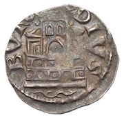 Denier - Henry IV as king; Duisburg mint; palace, Holy Roman Empire, 1056-1106 reverse image