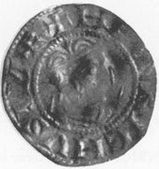 Denier - Henry IV as emperor; Duisburg mint; palace obverse image