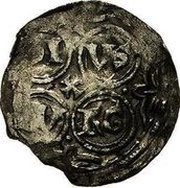 Denier - Henry IV Duisburg mint; scepter, Holy Roman Empire, 1056-1106 reverse image