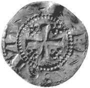 Denier - Henry IV Tiel mint, Holy Roman Empire, 1056-1106 reverse image