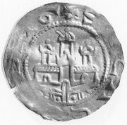 Denier - Henry IV Boppard mint, Holy Roman Empire, 1056-1106 reverse image