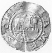 Denier - Henry IV Hammerstein mint, Holy Roman Empire, 1056-1106 reverse image