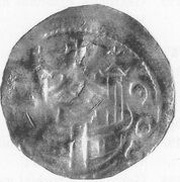 Denier - Hermann of Salm Goslar mint, Holy Roman Empire, 1081-1088 reverse image