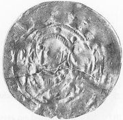 Denier - Henry V Goslar mint obverse image