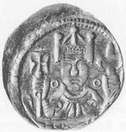 Denier - Henry V Aachen mint obverse image