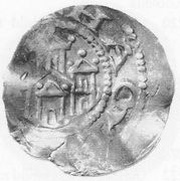 Denier - Henry V Hammerstein mint, Holy Roman Empire, 1106-1125 reverse image