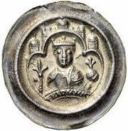 Denier Bracteate - Frederick I Frankfurt mint obverse image
