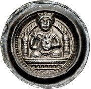 Denier Bracteate - Frederick I Frankfurt mint obverse image