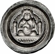 Denier Bracteate - Frederick I Frankfurt mint, Holy Roman Empire, 1155-1190 reverse image