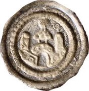 Denier Bracteate - Frederick I Ravensburg mint, Holy Roman Empire, 1180-1190 reverse image