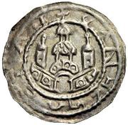 Denier Bracteate - Frederick I Ravensburg mint obverse image