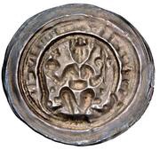 Denier Bracteate - Henry VI Altenburg, Holy Roman Empire, 1191-1197 reverse image