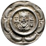 Denier Bracteate - Philip, Otto IV and Frederick II Donauworth mint obverse image