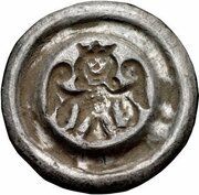 Denier Bracteate - Frederick II Donauworth mint, Holy Roman Empire, 1215-1250 reverse image