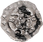 Denier - Frederick II Nuremberg mint, Holy Roman Empire, 1215-1250 reverse image