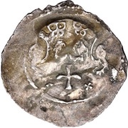 Denier - Frederick II Nuremberg mint, Holy Roman Empire, 1220-1230 reverse image