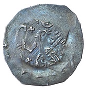 Denier - Frederick II Nuremberg mint, Holy Roman Empire, 1220-1230 reverse image