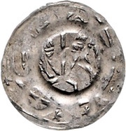 Denier - Frederick II and successors Eger mint, Holy Roman Empire, 1220-1300 reverse image