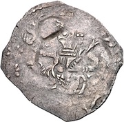 Denier - Frederick II Nuremberg mint, Holy Roman Empire, 1225-1245 reverse image
