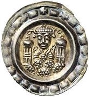 Denier Bracteate - Frederick II Ravensburg mint obverse image