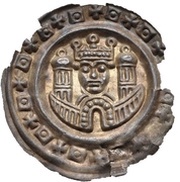 Denier Bracteate - Frederick II Ravensburg mint obverse image