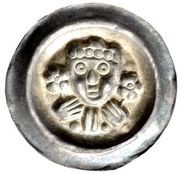 Denier Bracteate - Conrad IV Ulm mint, Holy Roman Empire, 1250-1270 reverse image