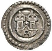 Denier Bracteate - Rudolf I Ravensburg mint obverse image