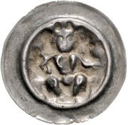Denier Bracteate - Adolf of Nassau Frankfurt mint obverse image