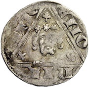 Denier - Wenceslaus Dortmund mint, Holy Roman Empire, 1376-1419 reverse image