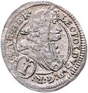 1 Kreuzer landmünz - Leopold I Graz obverse image